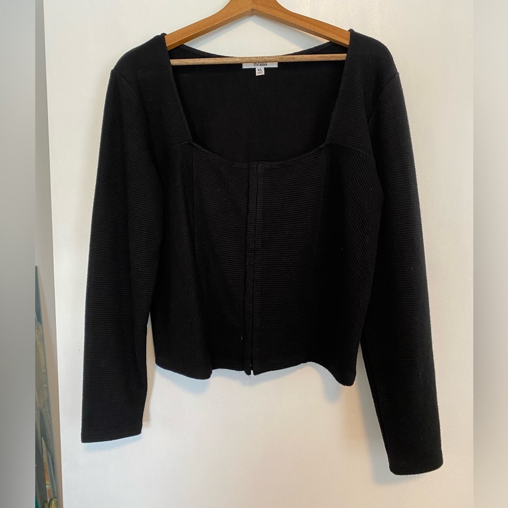 Black BB Dakota Corset Style Top
